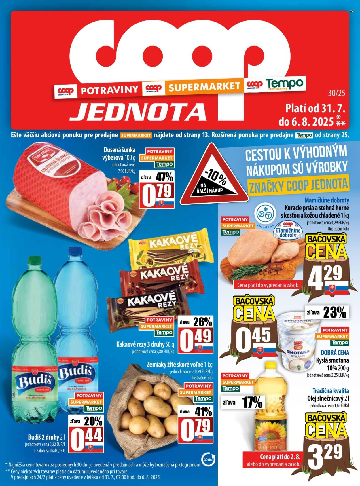 COOP JEDNOTA leták - Od štvrtka 31.7.2025 (2025-07-31 - 2025-08-06) | 1