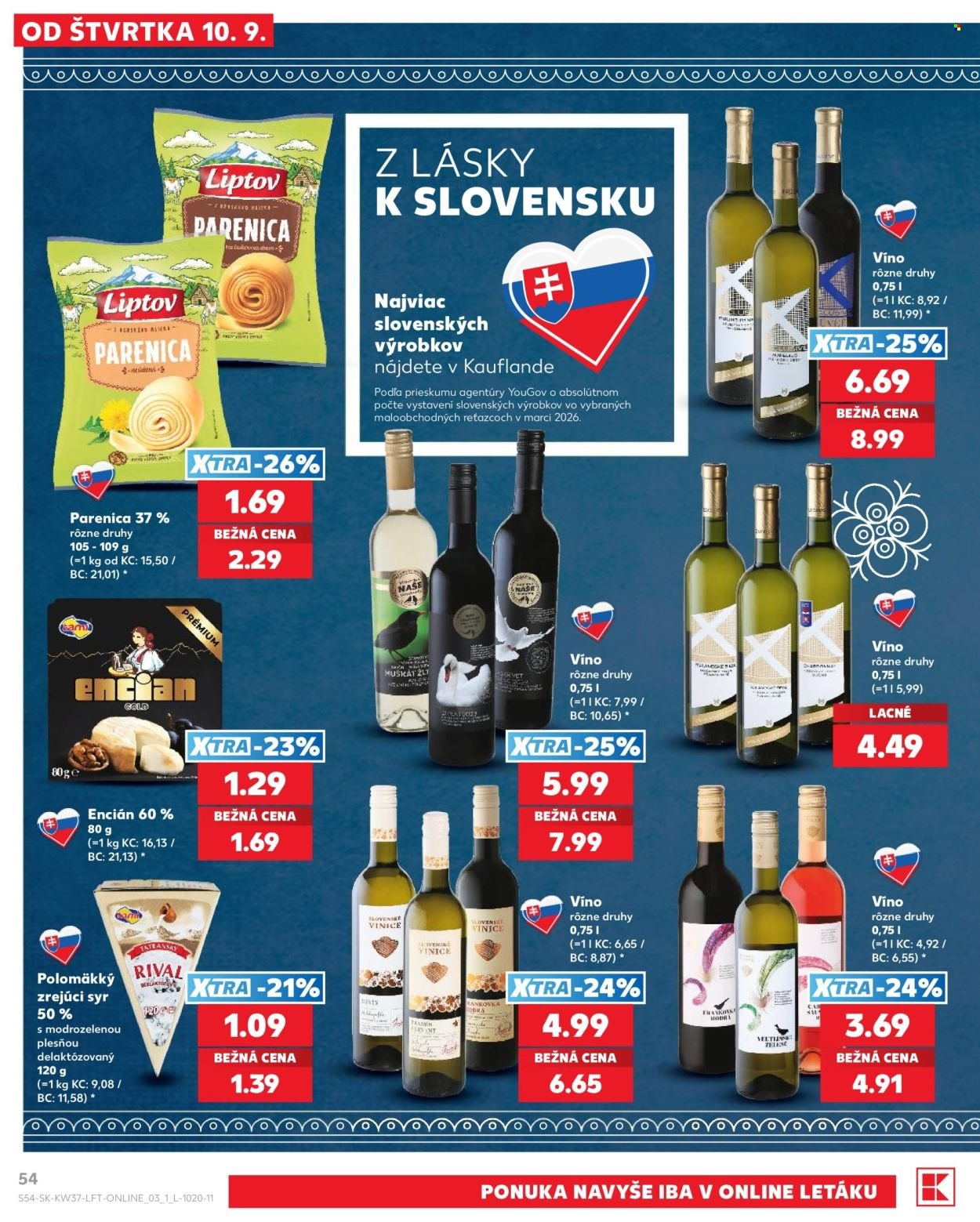 KAUFLAND leták - Od štvrtka 10.9.2026