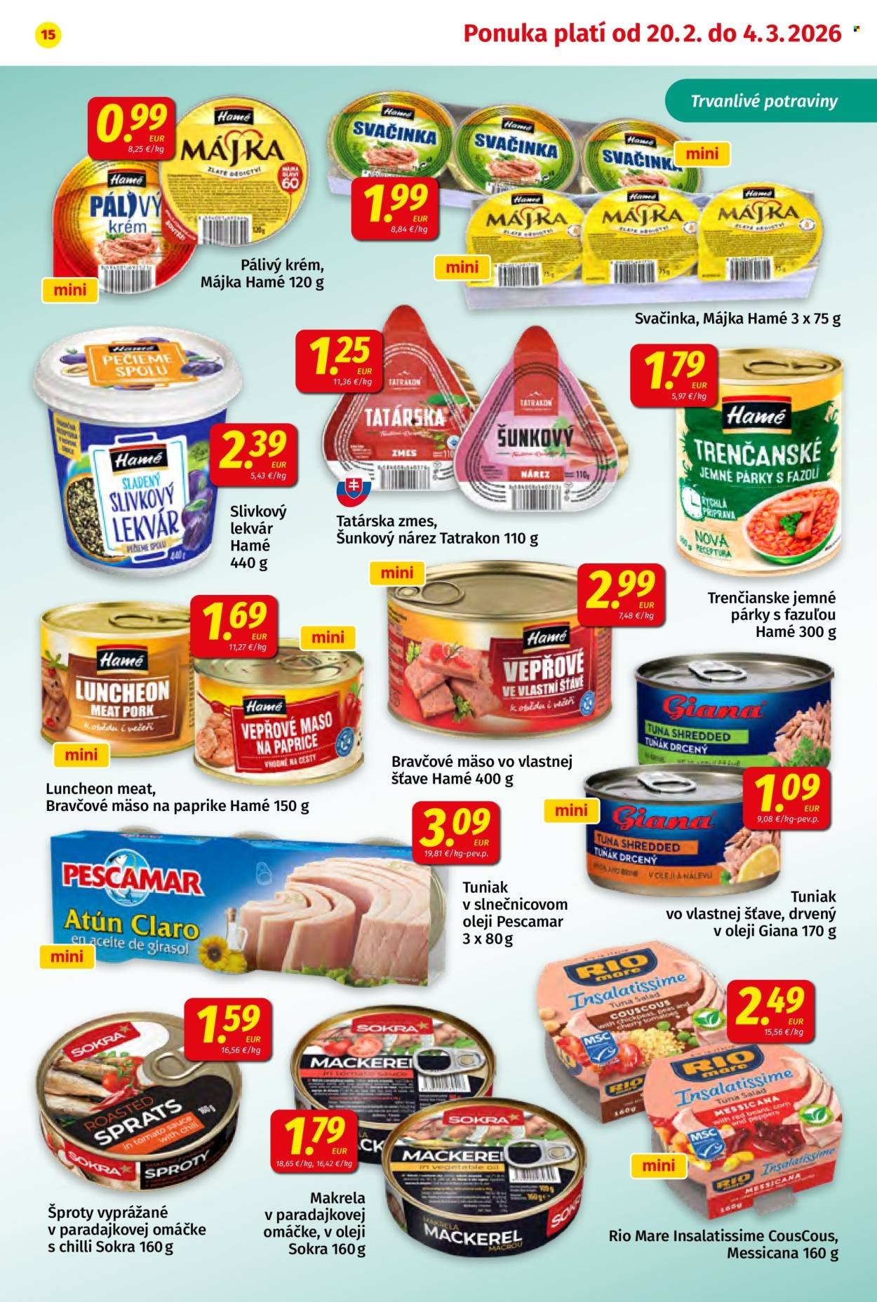 POTRAVINY KORUNA leták - Od piatka 20.2.2026 (2026-02-20 - 2026-03-04) | 15