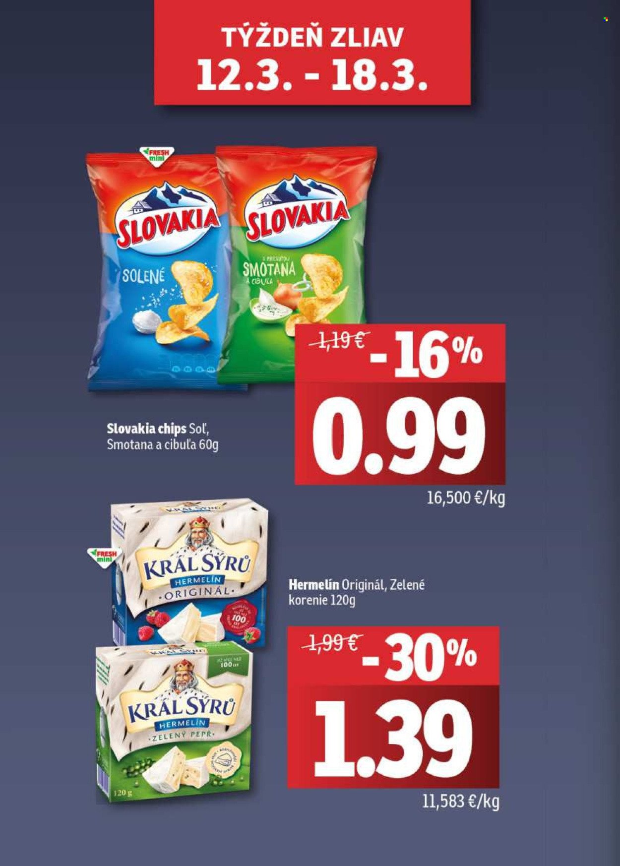 FRESH leták - Stredné a západné Slovensko (2026-03-12 - 2026-03-25) | 2