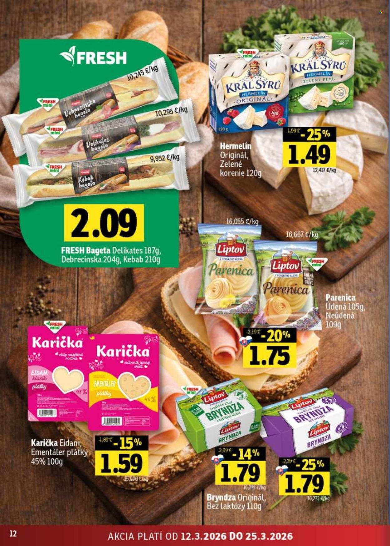 FRESH leták - Stredné a západné Slovensko (2026-03-12 - 2026-03-25) | 12