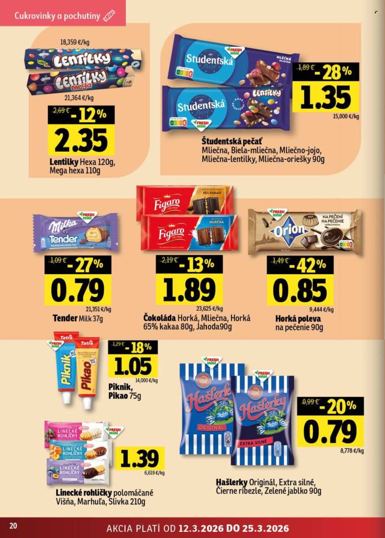 FRESH leták - Stredné a západné Slovensko (2026-03-12 - 2026-03-25) | 20