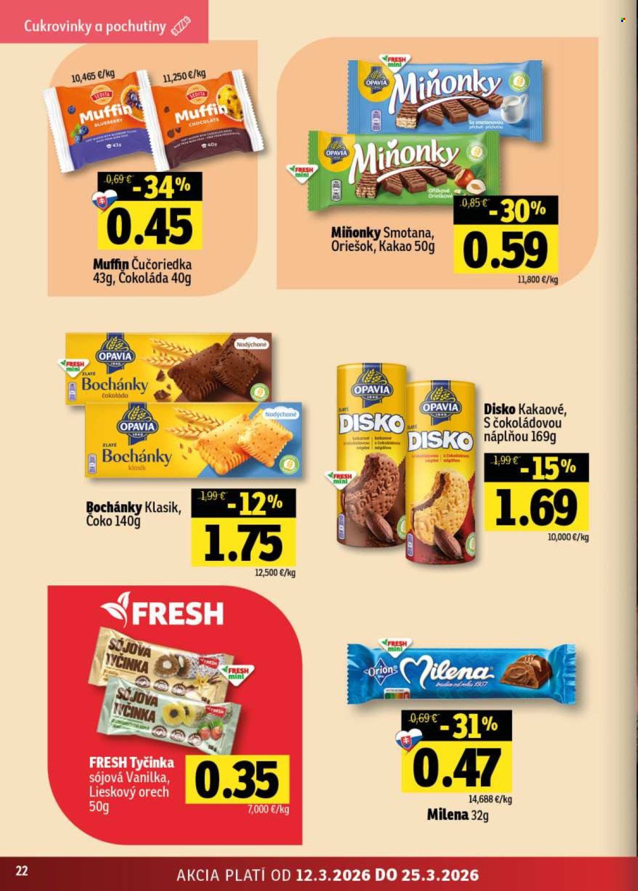 FRESH leták - Stredné a západné Slovensko (2026-03-12 - 2026-03-25) | 22