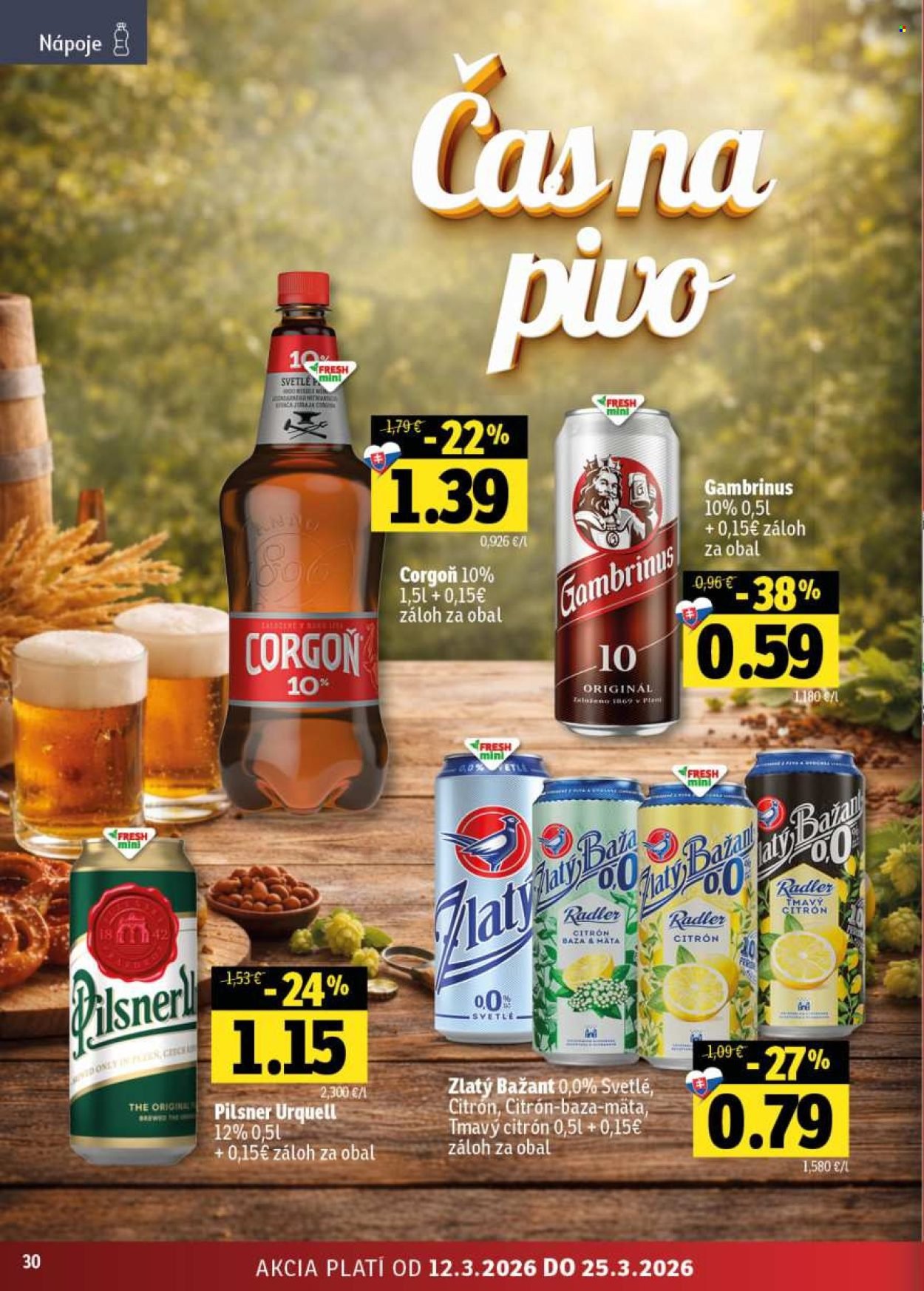 FRESH leták - Stredné a západné Slovensko (2026-03-12 - 2026-03-25) | 30