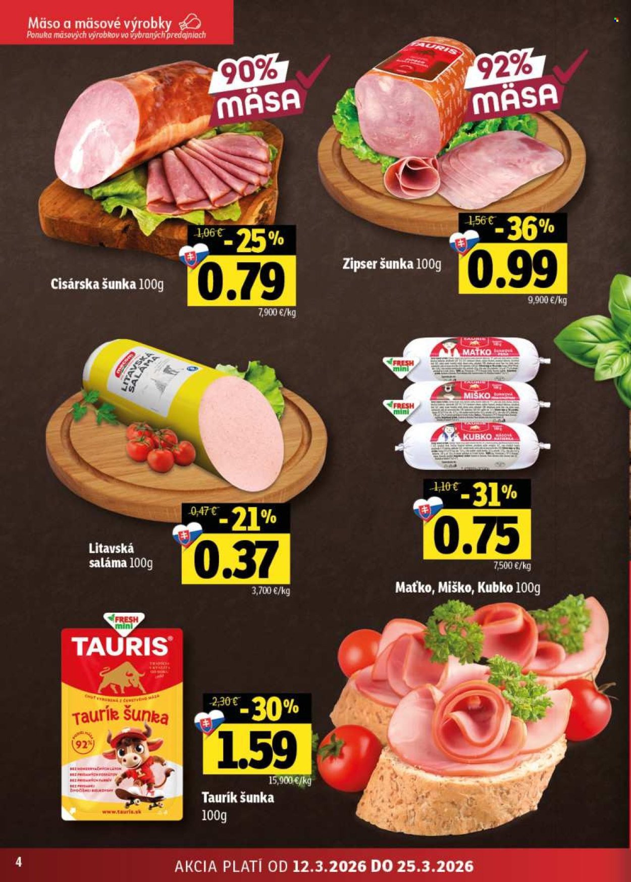 FRESH leták - Stredné a západné Slovensko (2026-03-12 - 2026-03-25) | 4