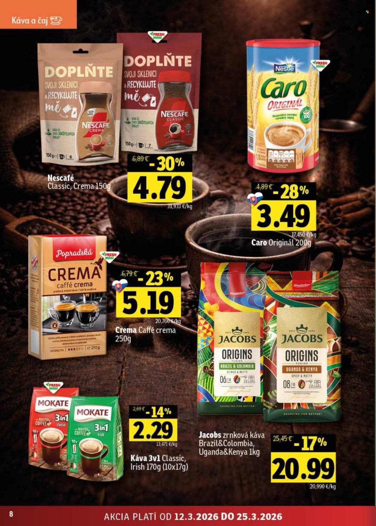 FRESH leták - Stredné a západné Slovensko (2026-03-12 - 2026-03-25) | 8