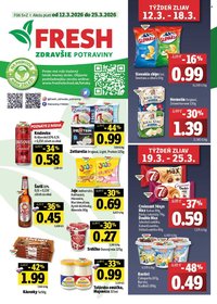 FRESH leták - Stredné a západné Slovensko (2026-03-12 - 2026-03-25)