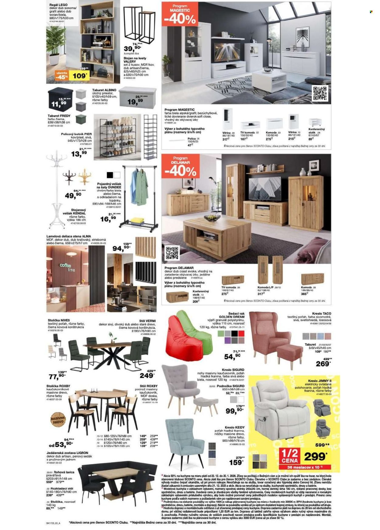 SCONTO NÁBYTOK leták - - 70% výpredaj! (2025-12-22 - 2026-01-20) | 3