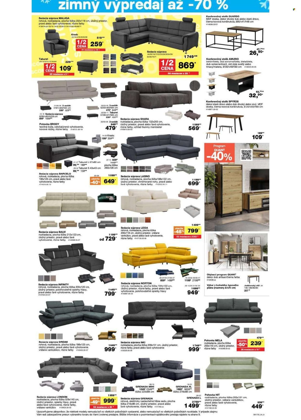 SCONTO NÁBYTOK leták - - 70% výpredaj! (2025-12-22 - 2026-01-20) | 4