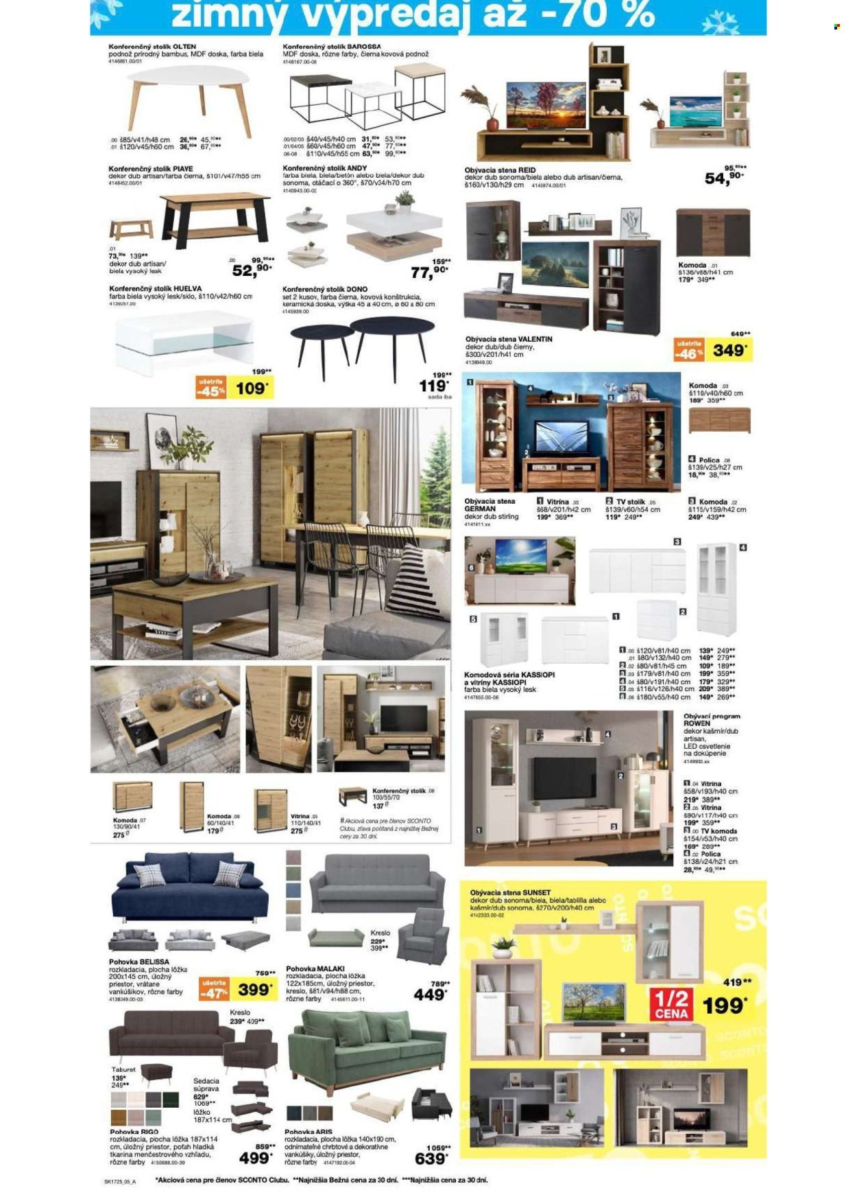 SCONTO NÁBYTOK leták - - 70% výpredaj! (2025-12-22 - 2026-01-20) | 5