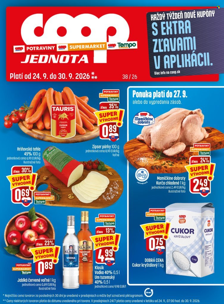 COOP JEDNOTA leták - Od štvrtka 24.9.2026