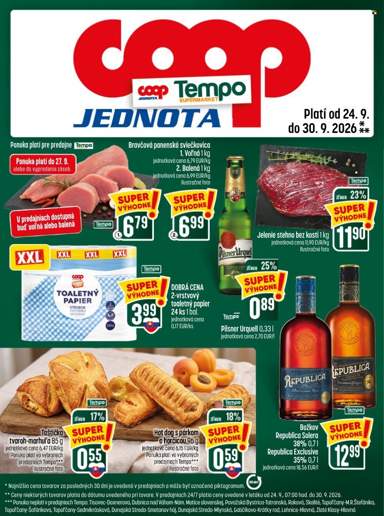 COOP JEDNOTA leták - Od štvrtka 24.9.2026