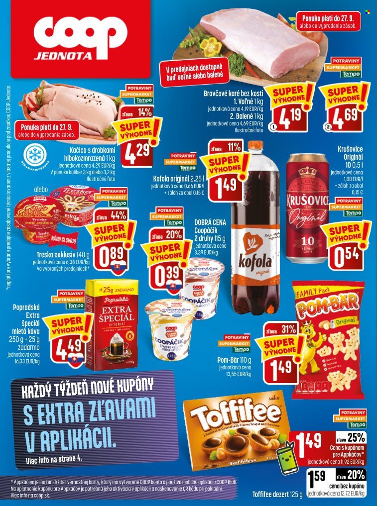 COOP JEDNOTA leták - Od štvrtka 24.9.2026