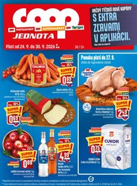 COOP JEDNOTA leták - Od štvrtka 24.9.2026