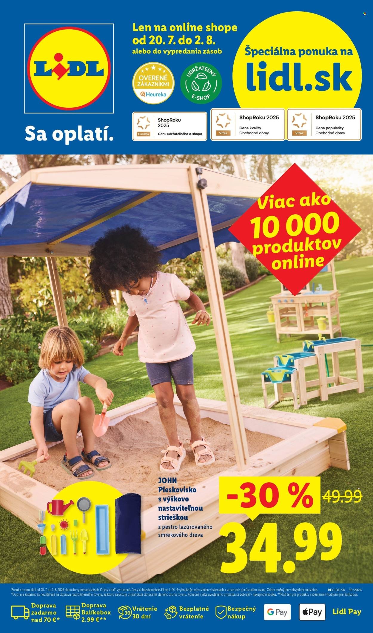 LIDL leták - Od pondelka 20.7.2026