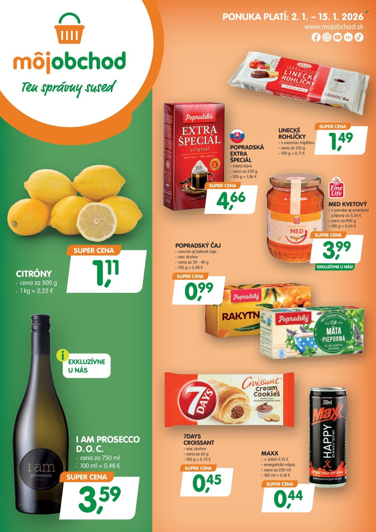 MÔJ OBCHOD leták - Od piatka 2.1.2026 (2026-01-02 - 2026-01-15) | 1