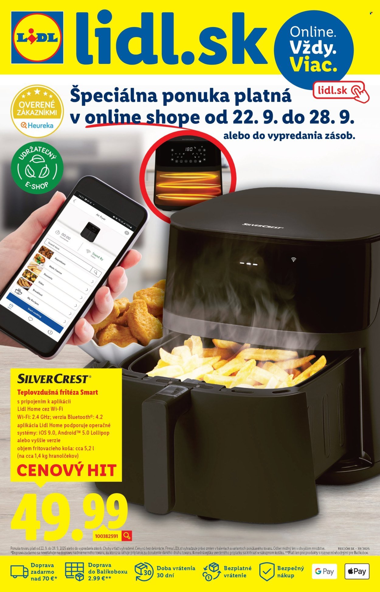 LIDL leták - Od pondelka 22.9.2025 (2025-09-22 - 2025-09-28) | 1