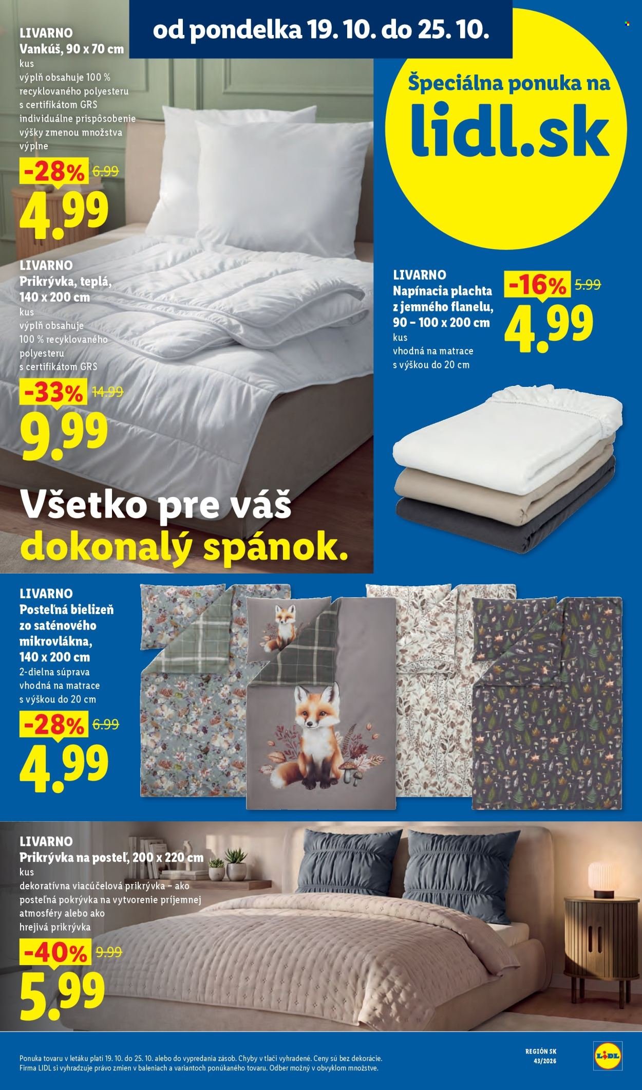LIDL leták - Od pondelka 19.10.2026
