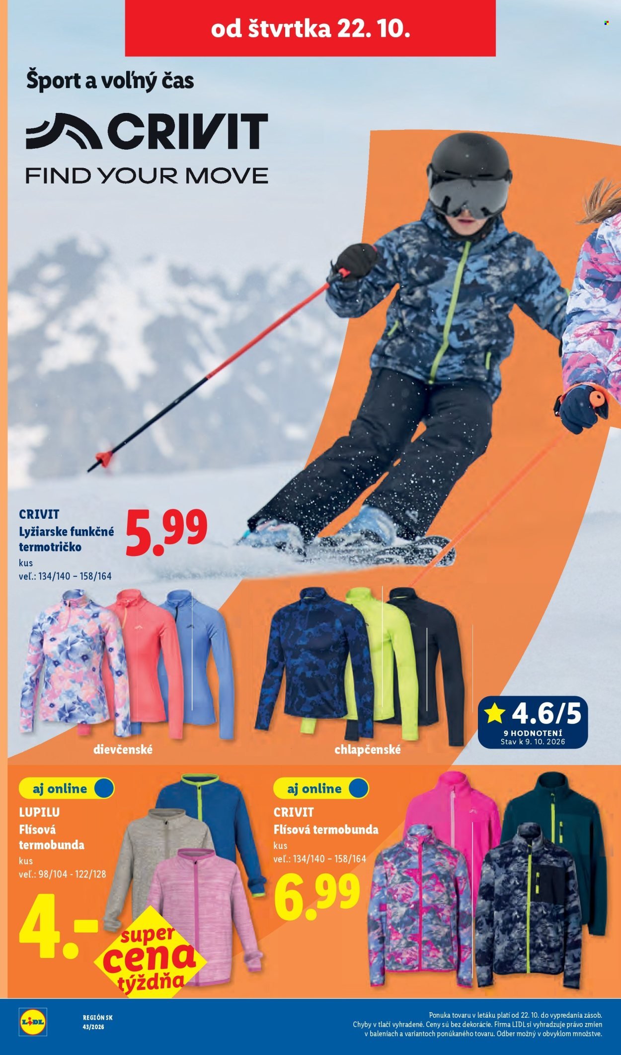 LIDL leták - Od pondelka 19.10.2026