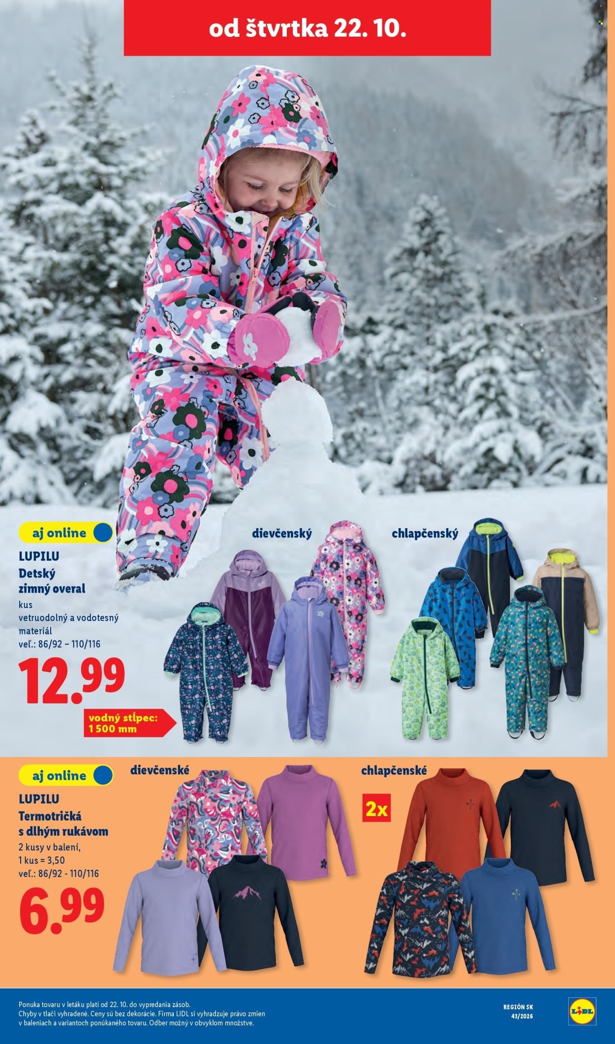 LIDL leták - Od pondelka 19.10.2026