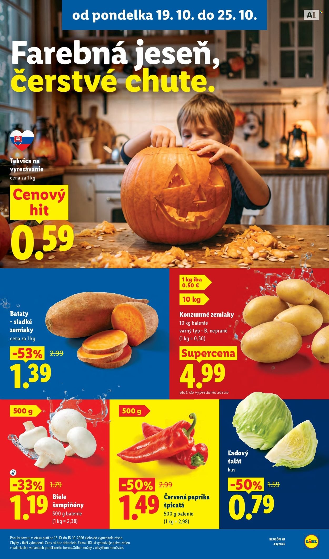 LIDL leták - Od pondelka 19.10.2026