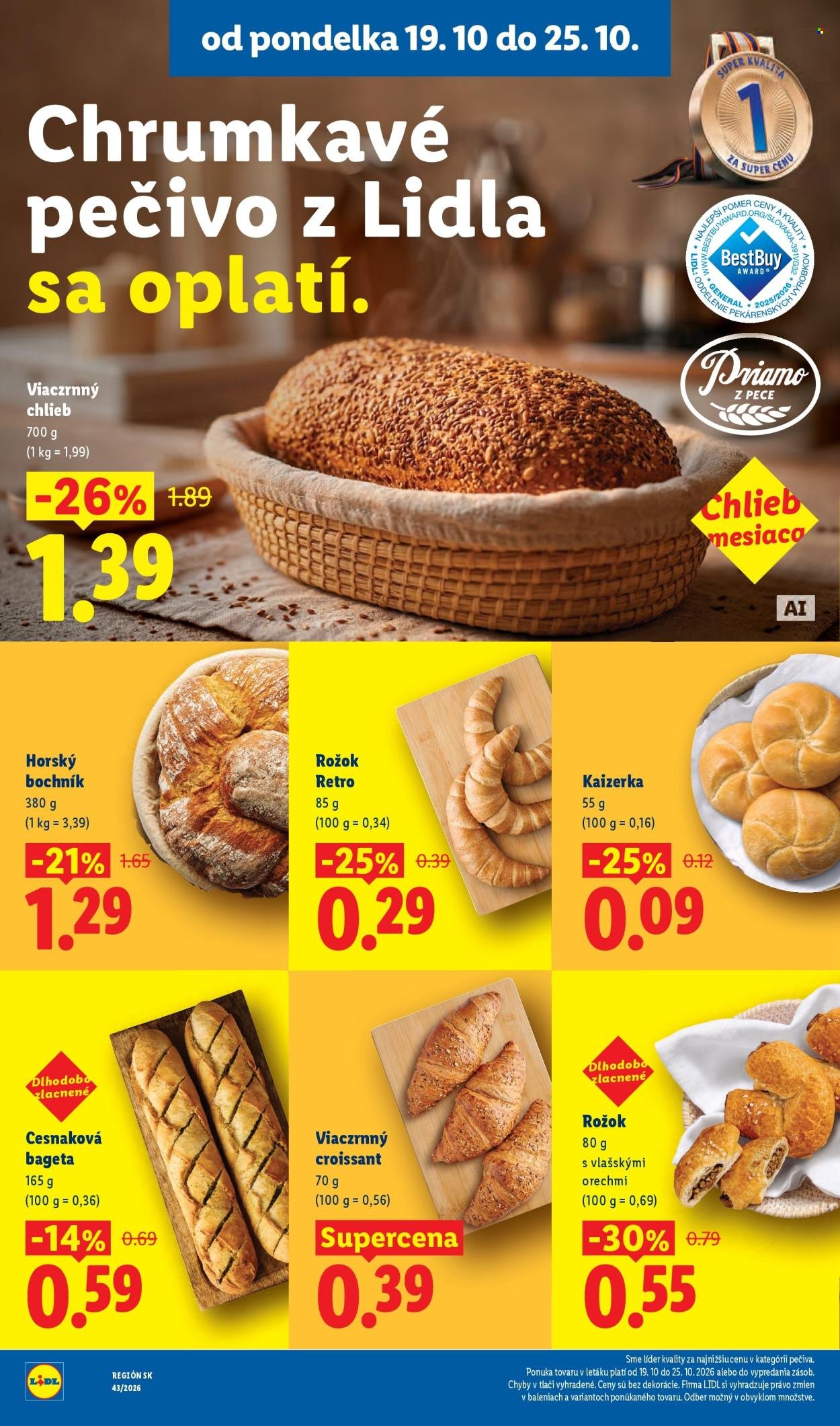 LIDL leták - Od pondelka 19.10.2026