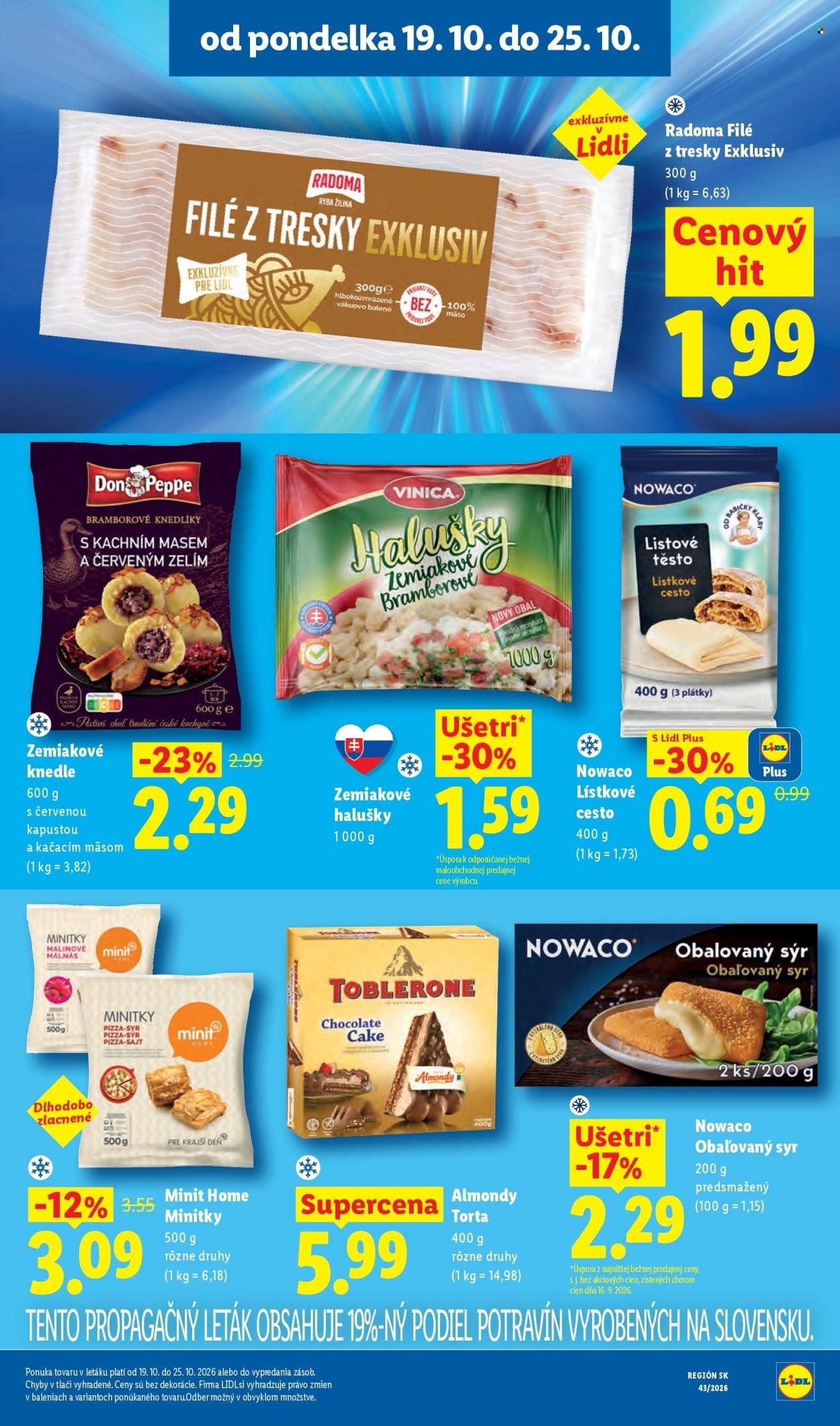 LIDL leták - Od pondelka 19.10.2026