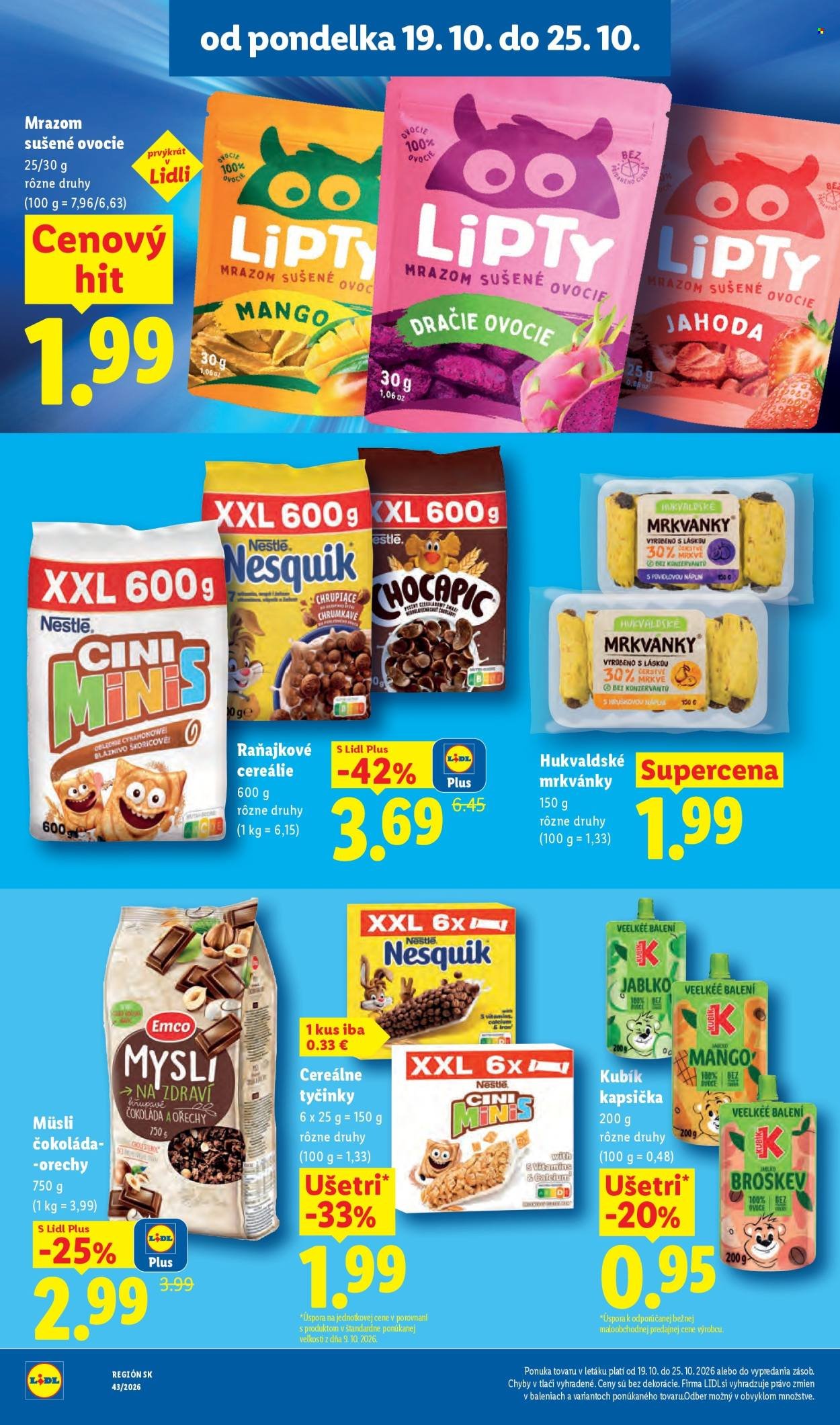 LIDL leták - Od pondelka 19.10.2026