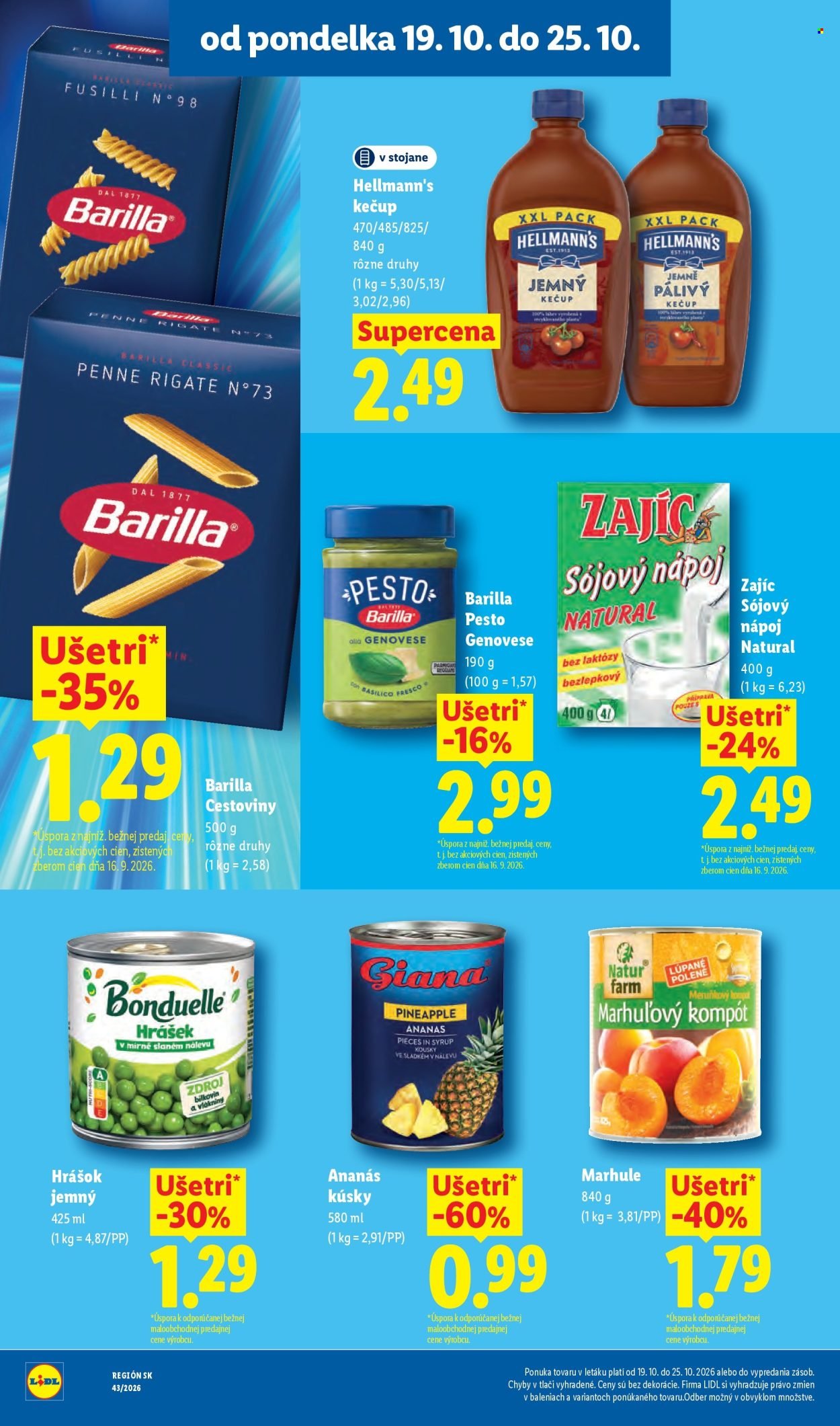 LIDL leták - Od pondelka 19.10.2026