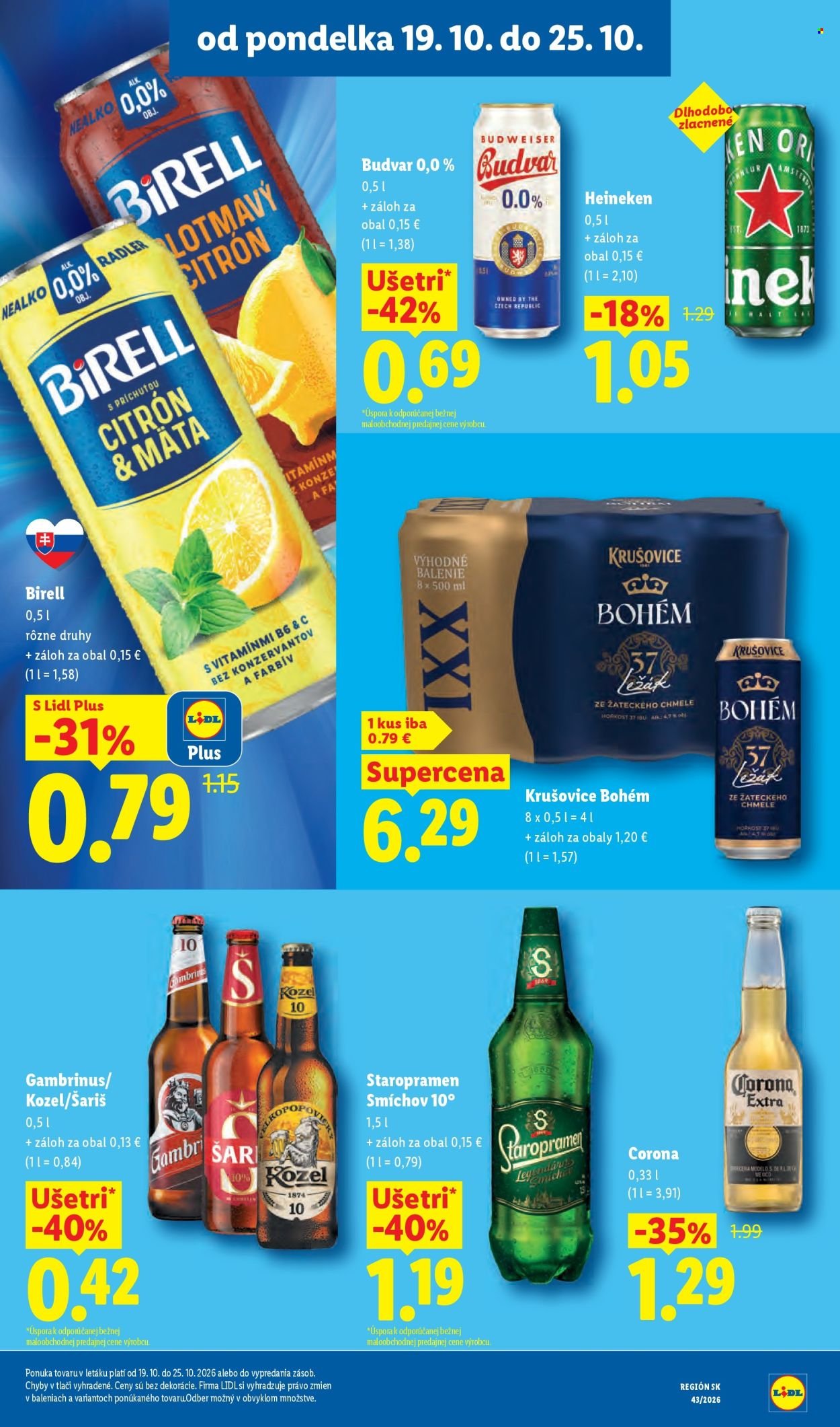 LIDL leták - Od pondelka 19.10.2026
