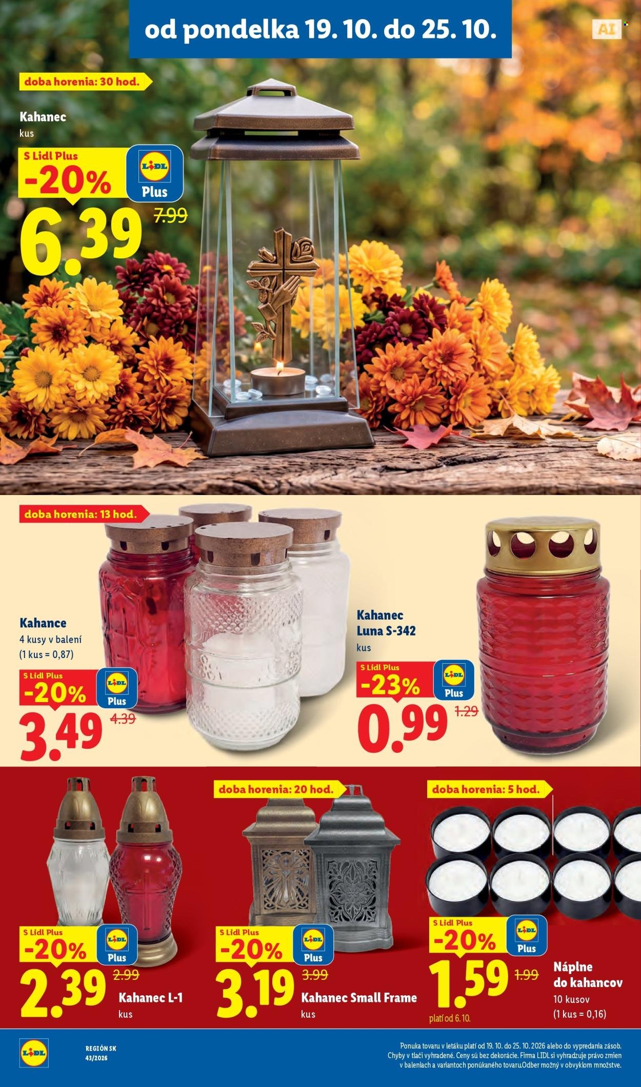 LIDL leták - Od pondelka 19.10.2026