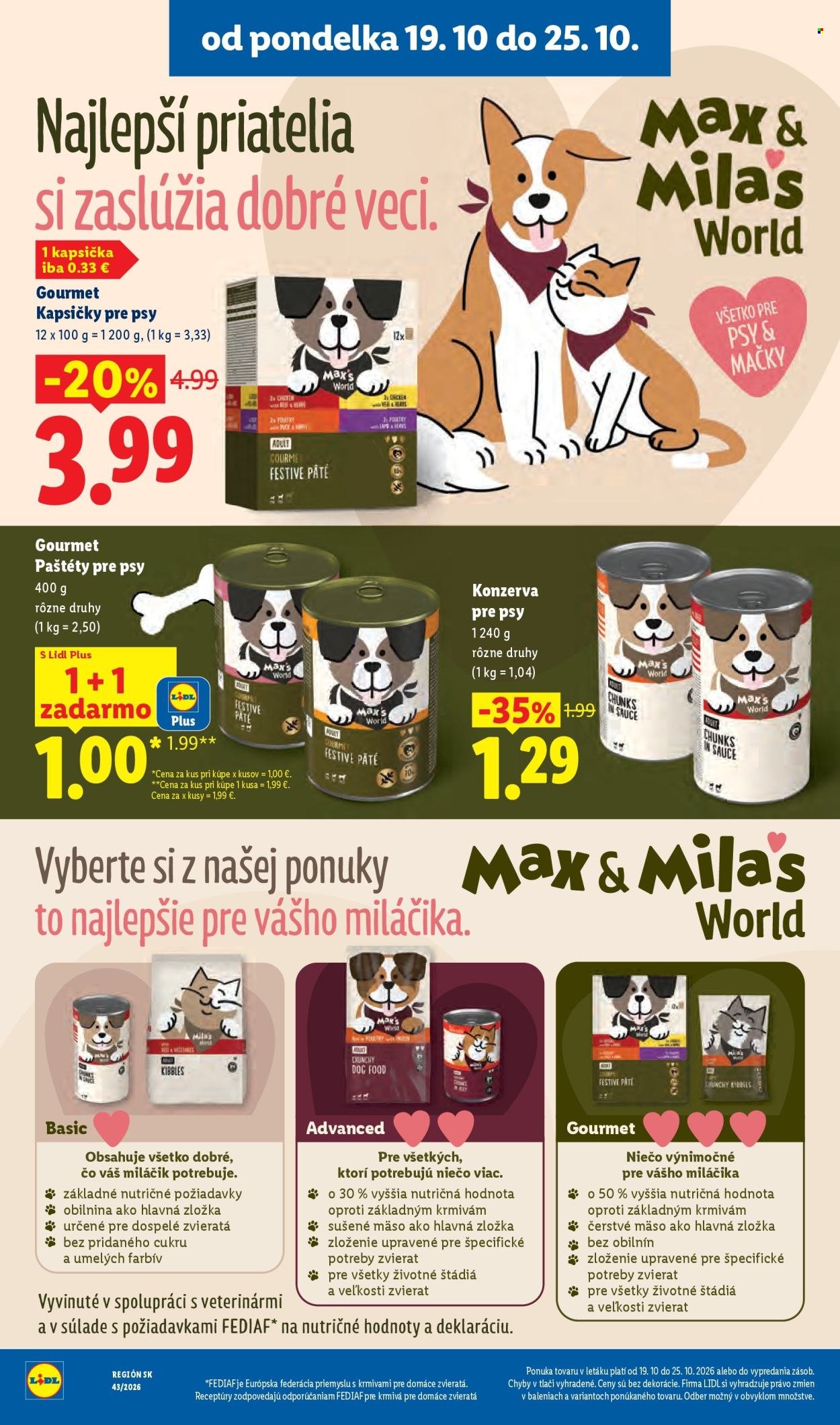 LIDL leták - Od pondelka 19.10.2026