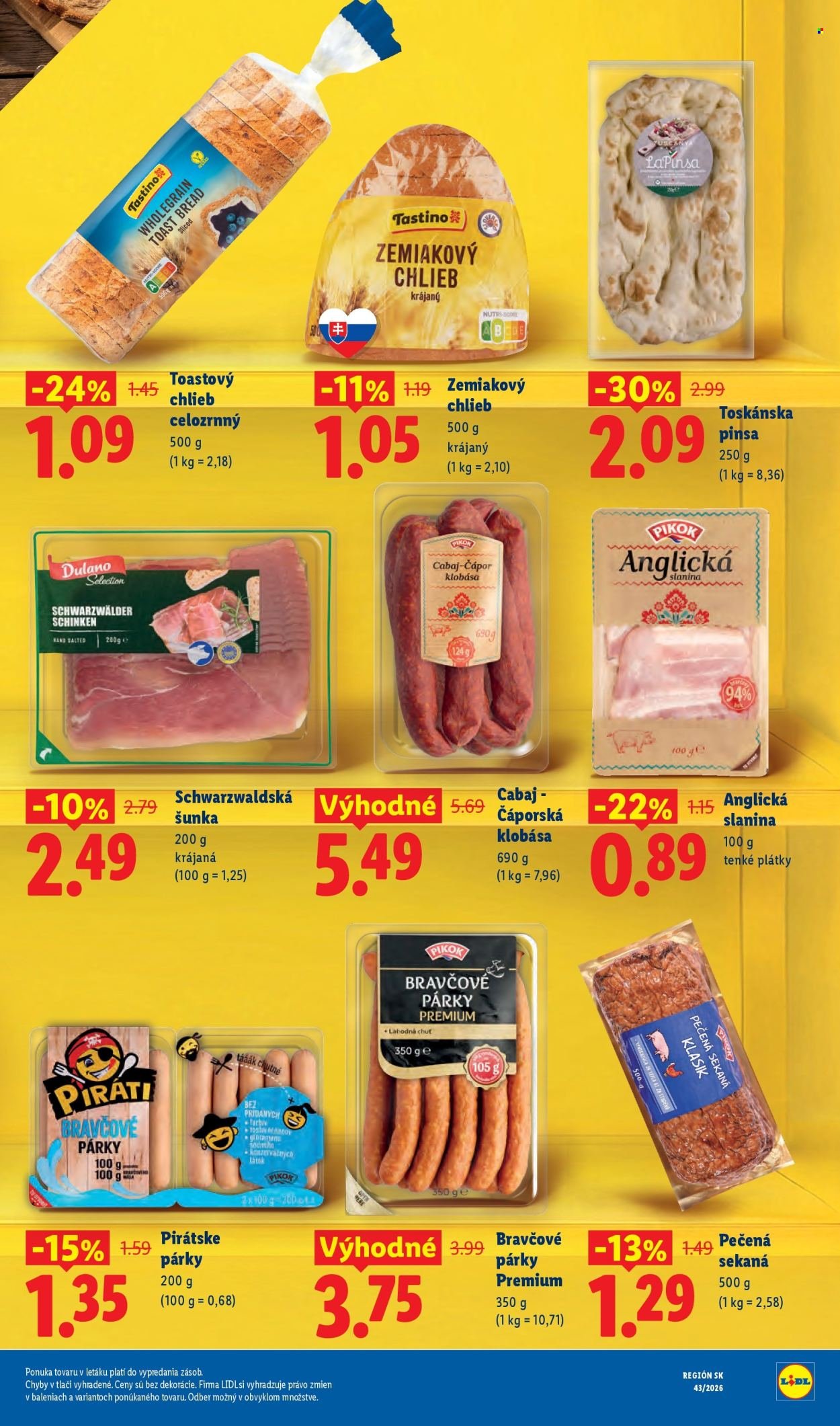 LIDL leták - Od pondelka 19.10.2026