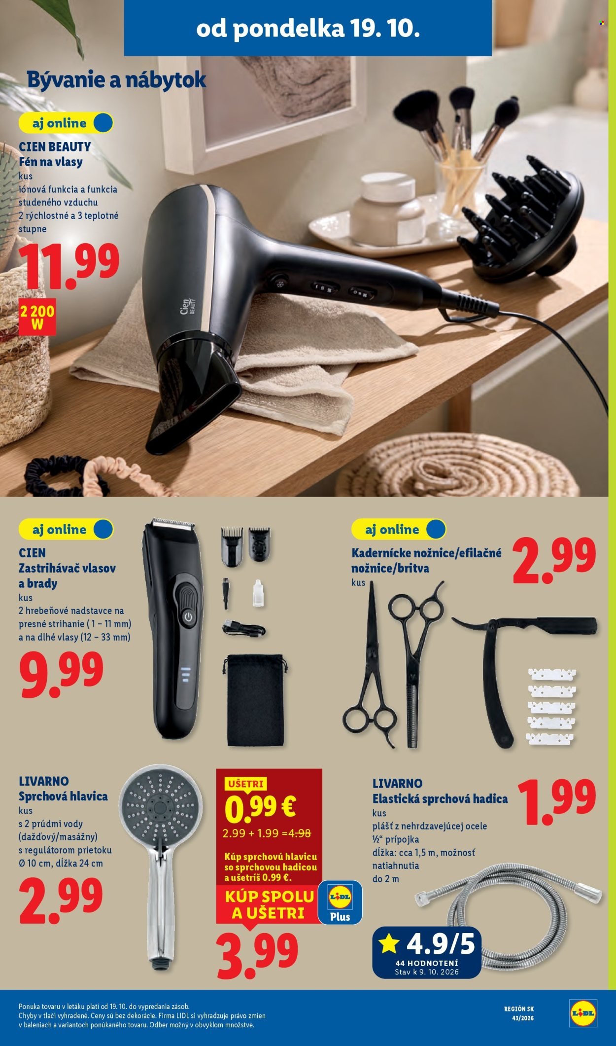 LIDL leták - Od pondelka 19.10.2026