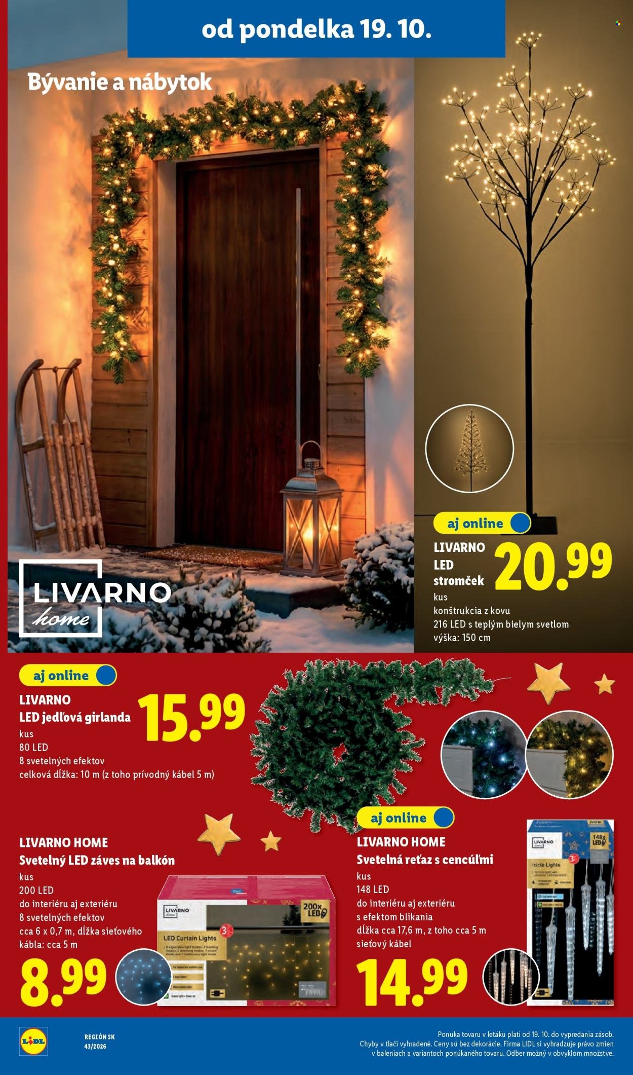 LIDL leták - Od pondelka 19.10.2026