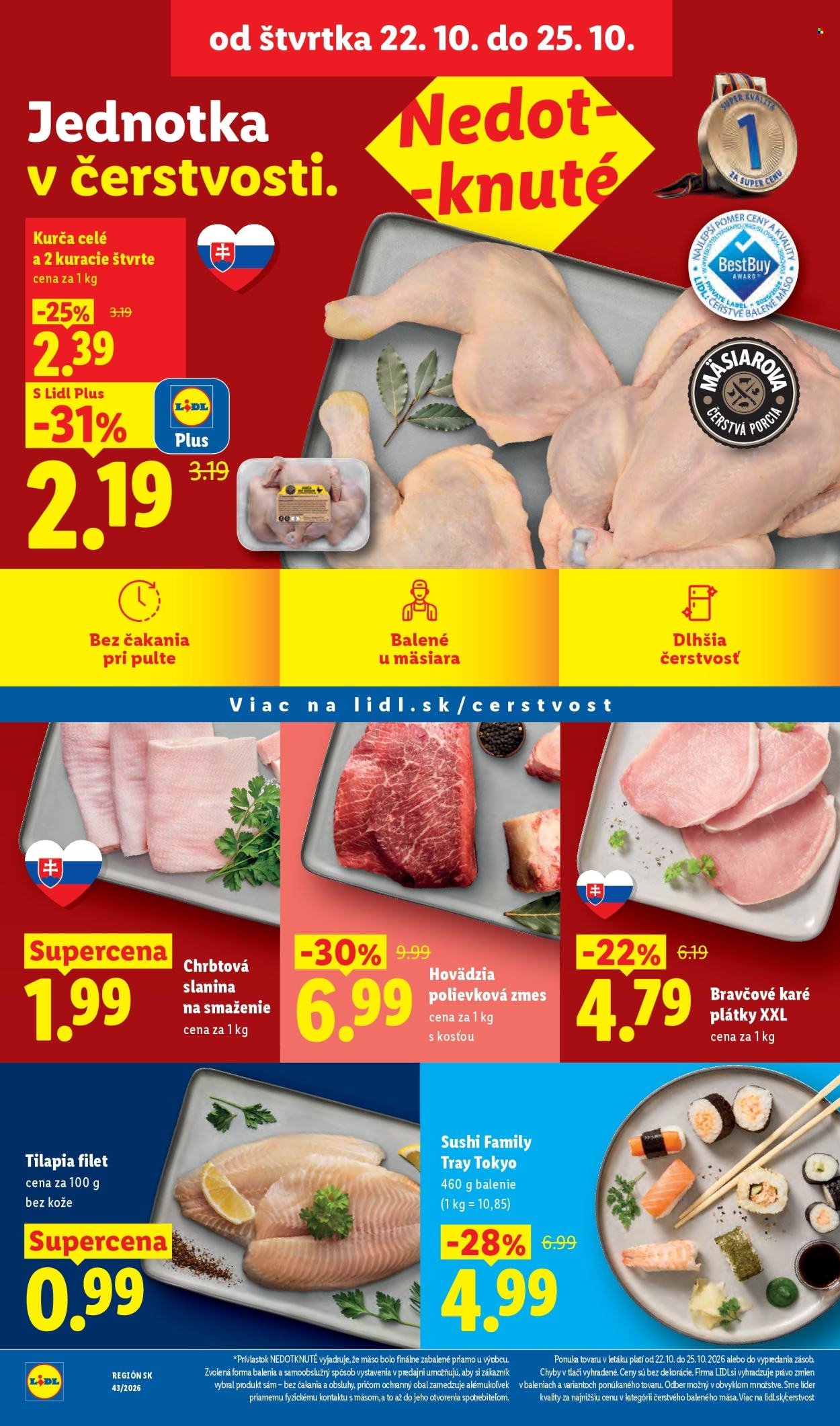 LIDL leták - Od pondelka 19.10.2026