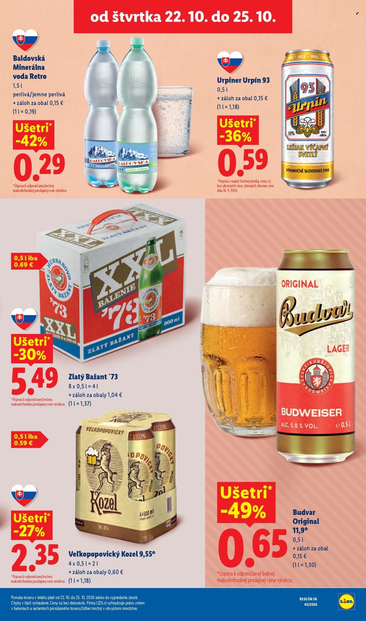 LIDL leták - Od pondelka 19.10.2026