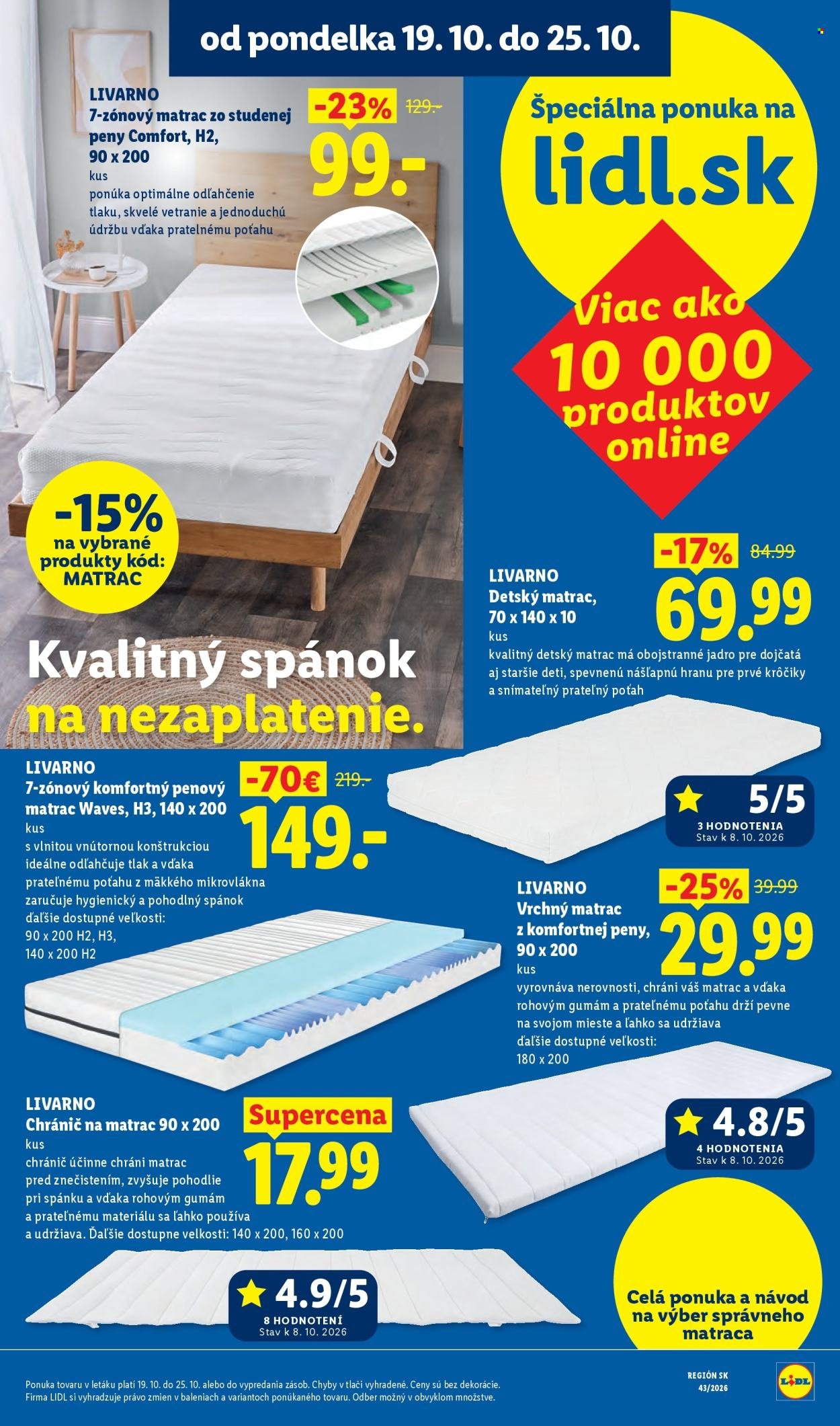LIDL leták - Od pondelka 19.10.2026