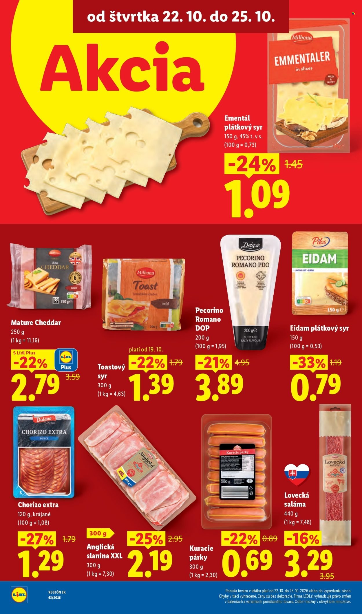 LIDL leták - Od pondelka 19.10.2026