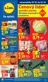 LIDL leták - Od pondelka 19.10.2026