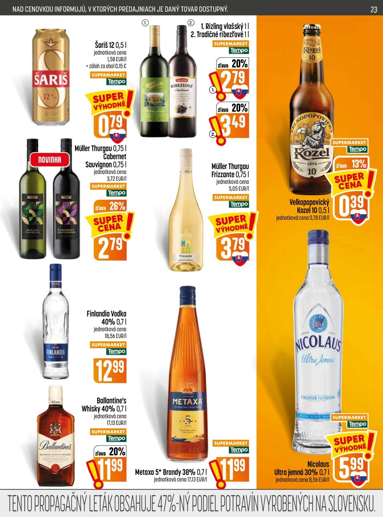 COOP JEDNOTA leták - Od štvrtka 23.7.2026