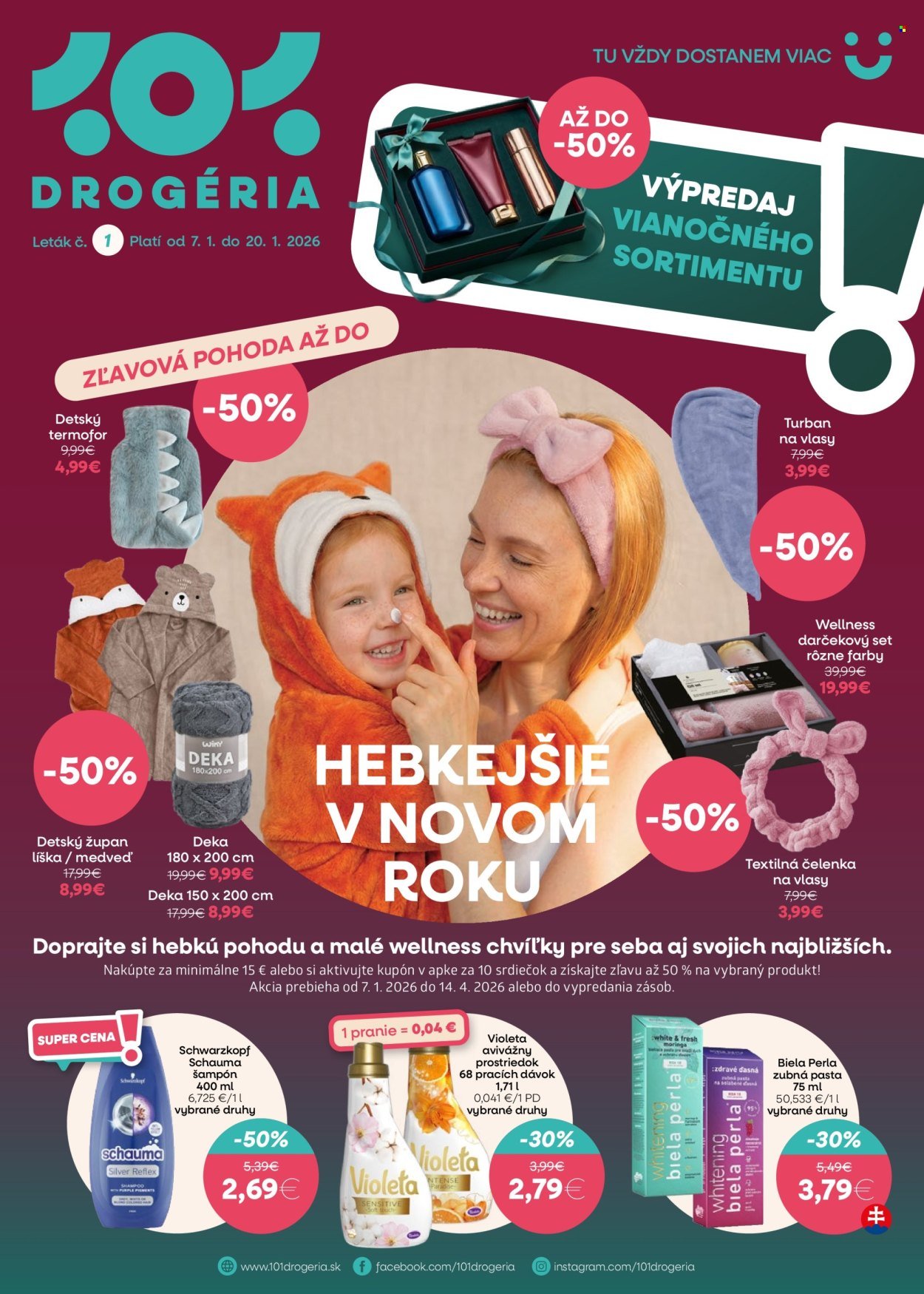 101 DROGERIE leták - Od stredy 7.1.2026 (2026-01-07 - 2026-01-20) | 1