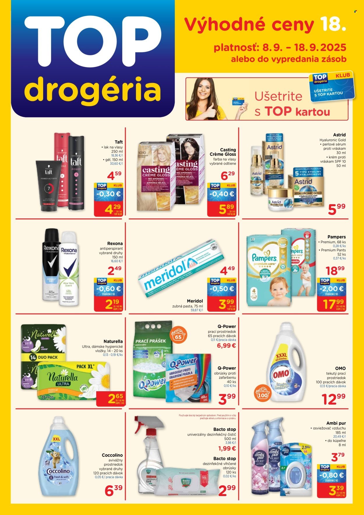 TOP DROGÉRIA leták - Od pondelka 8.9.2025 (2025-09-08 - 2025-09-18) | 1
