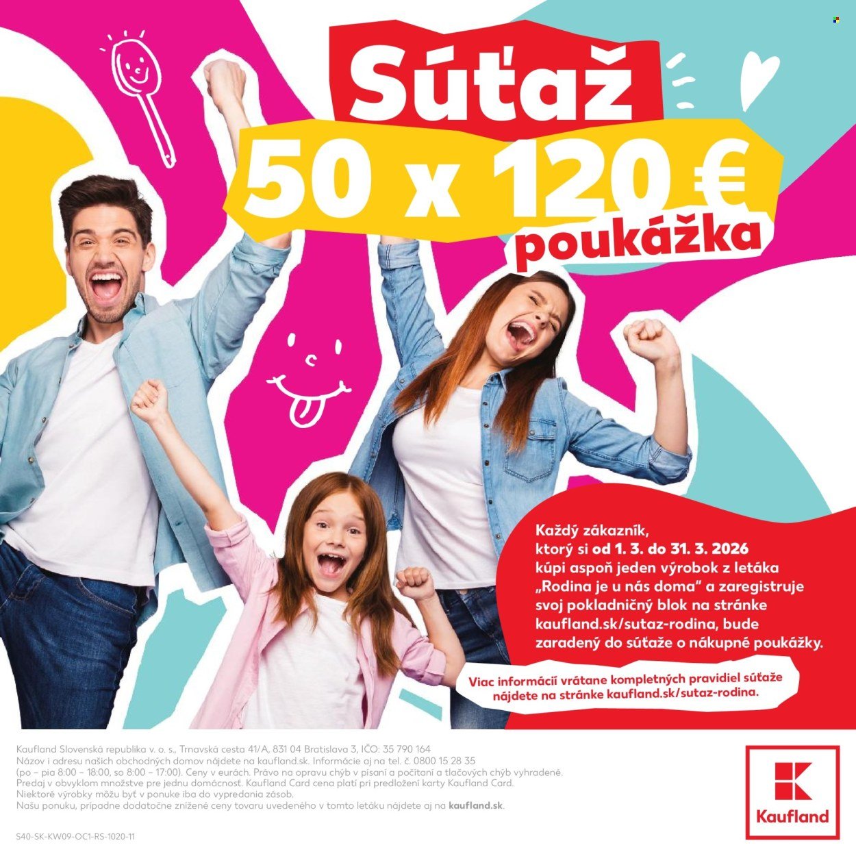 KAUFLAND leták - Rodina je u nás doma (2026-03-01 - 2026-03-31) | 40