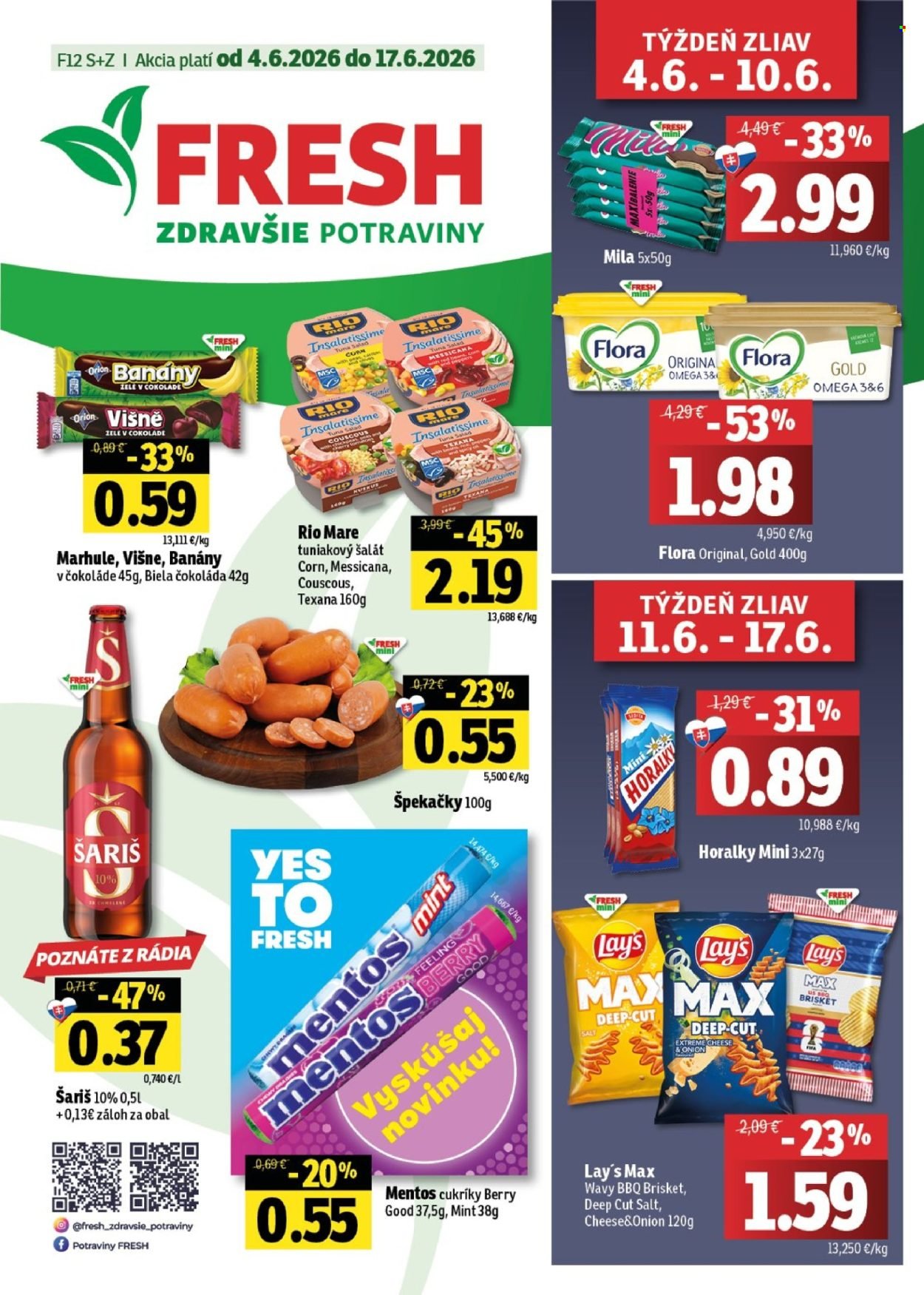 FRESH leták - Stredné a západné Slovensko