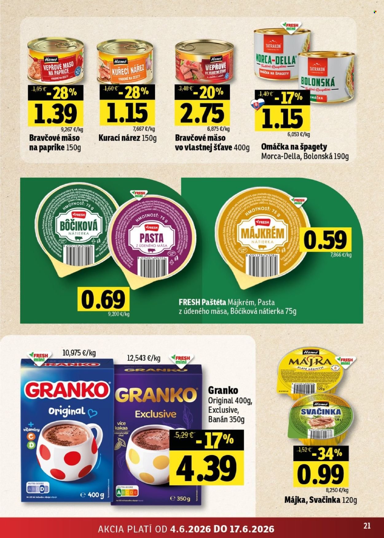 FRESH leták - Stredné a západné Slovensko