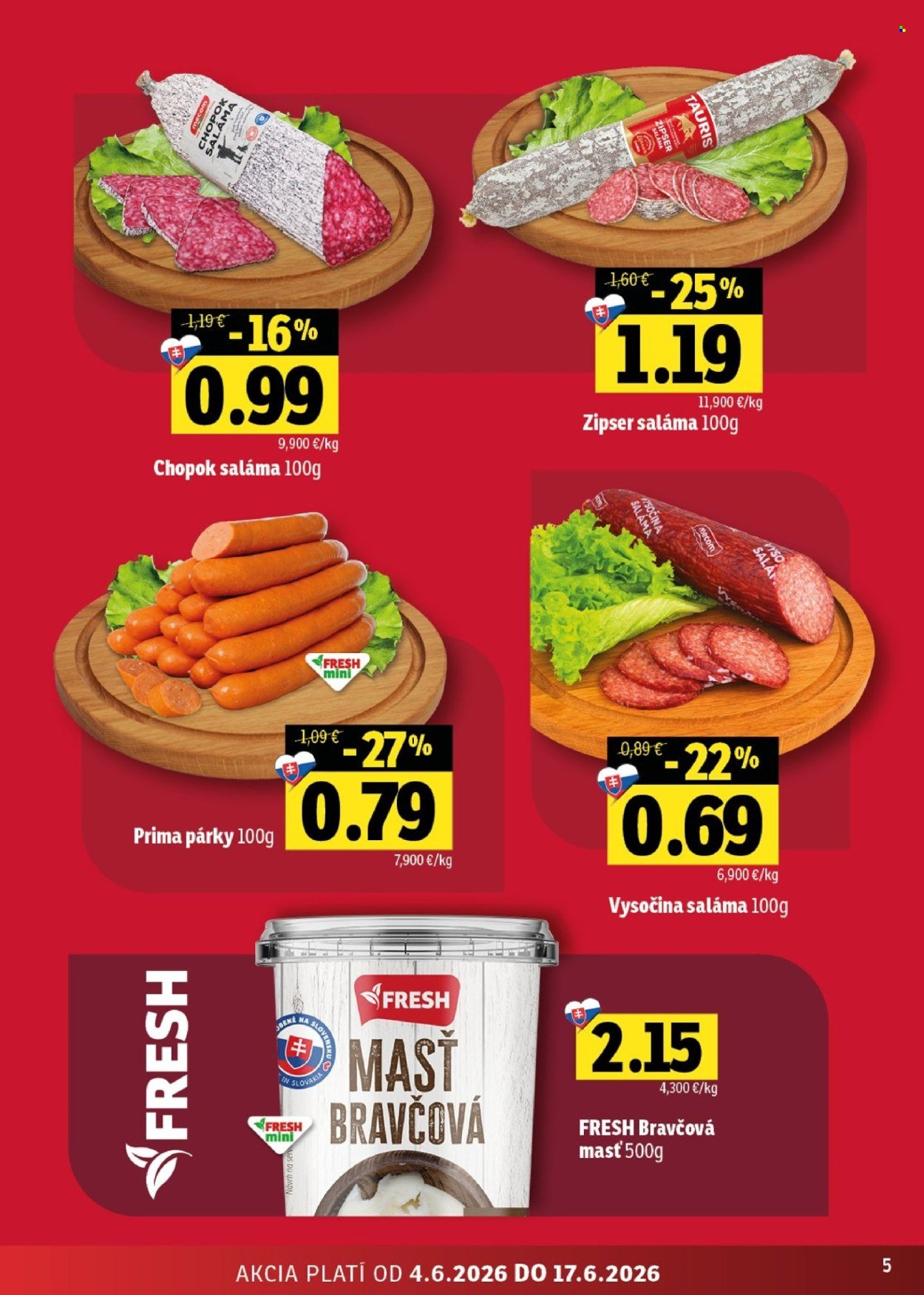 FRESH leták - Stredné a západné Slovensko