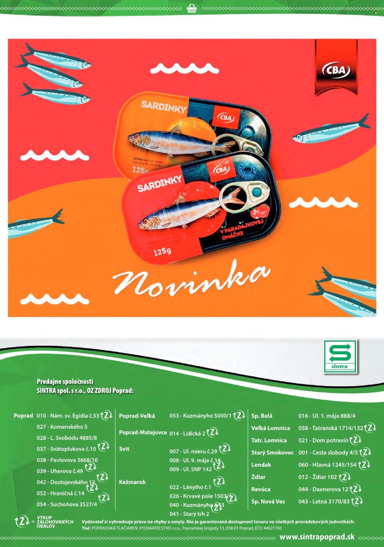 SINTRA leták - Od štvrtka 6.11.2025 (2025-11-06 - 2025-11-19) | 24