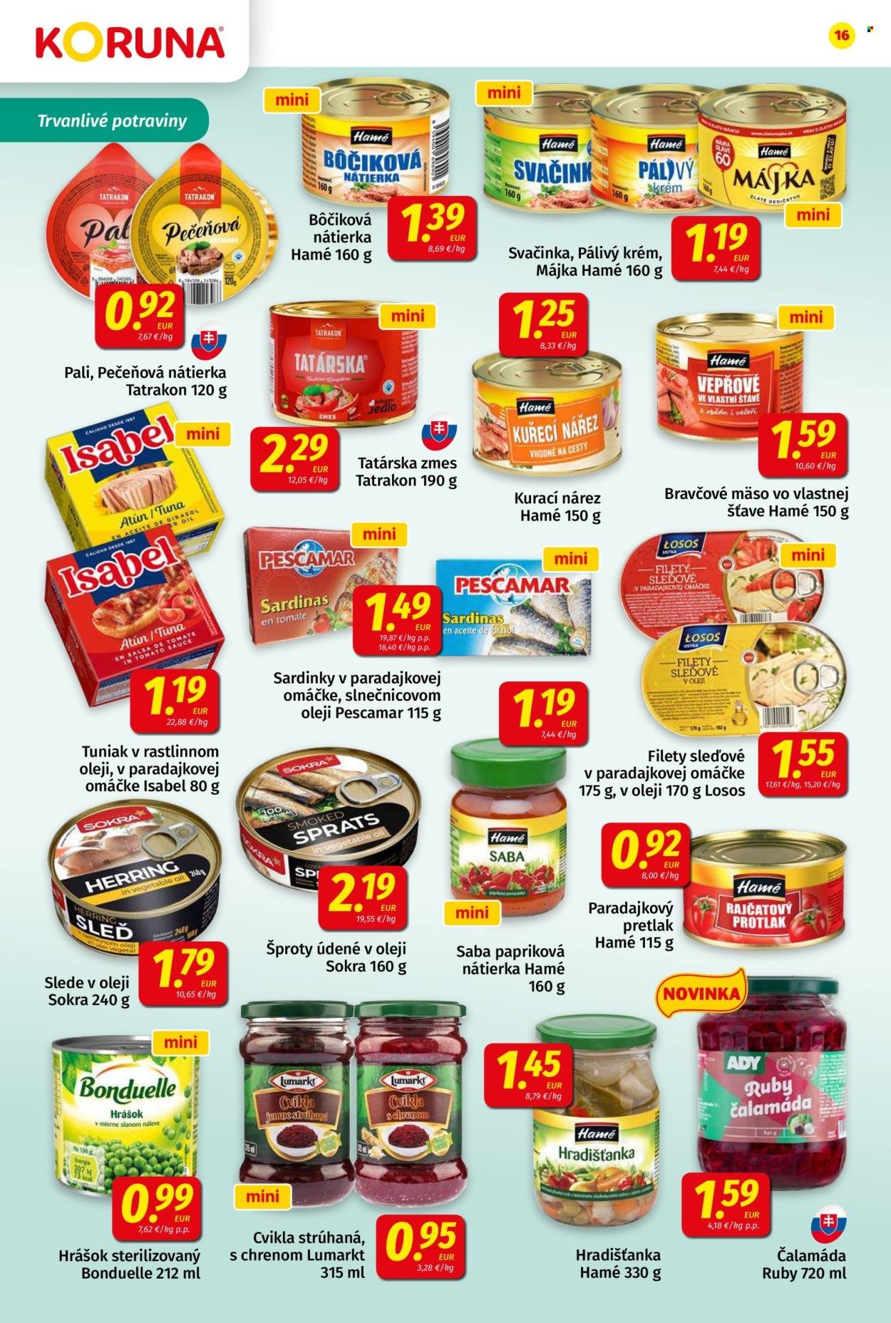POTRAVINY KORUNA leták - Od piatka 6.3.2026 (2026-03-06 - 2026-03-18) | 16