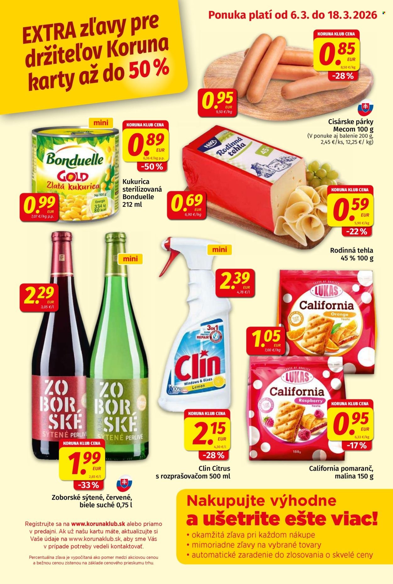 POTRAVINY KORUNA leták - Od piatka 6.3.2026 (2026-03-06 - 2026-03-18) | 9